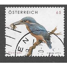 AUT 2008 65c (S/A) 'BIRDS - KINGFISHER ' FINE USED (EBID73-346)