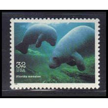 3105o 32c Florida Manatee Fine MNH V4495