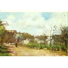 Art CAMILLE PISSARRO View From Louvenciennes Postcard (Medici 1756)