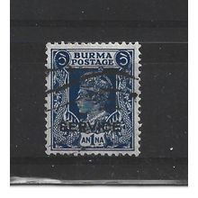 Burma.O31 1a Blue.Fine Used.Jul25b