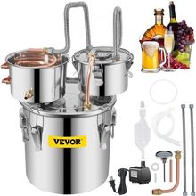 Alcohol Still, 3 Gallon, Stainless Steel Alcohol Distiller with Copper Tube ...