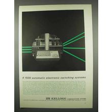 1962 ITT Kellogg K 1500 Automatic Switching System Ad