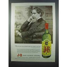 1962 J&B Scotch Ad - May We Never Want a Friend in Need