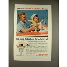 1962 Johnson Electramatic Sea-Horse Outboard Motor Ad!