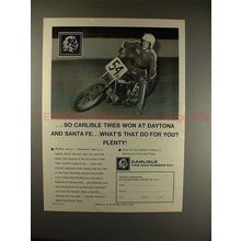 1972 Carlisle Tire Ad, with Ed Sally on Motorcycle!!