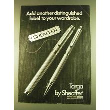 1980 Sheaffer Targa Pen Ad - Distinguished Label
