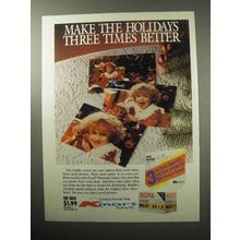 1987 Kmart Agfa Focal Premium Film Ad - Holidays Better
