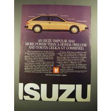 1987 Isuzu Impulse Ad - More Power Than a Honda Prelude