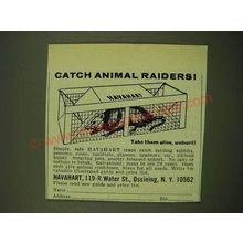 1973 Havahart Traps Ad - Catch animal raiders