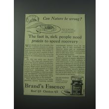 1954 Brand's Essence Ad - Can nature be wrong?