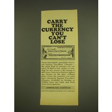 1963 American Express Travellers' Cheques Ad - Carry the currency you can't lose