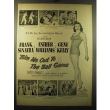 1949 Take Me Out to the Ball Game Movie Ad - Frank Sinatra, Esther Williams