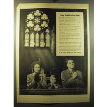 1949 U.S. Army and U.S. Air Force Ad - Living Symbols of our Faith