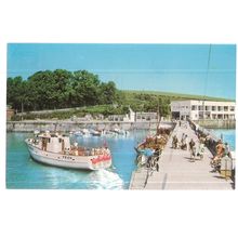 THE HARBOUR, PADSTOW, CORNWALL unused vintage postcard Colourmaster =