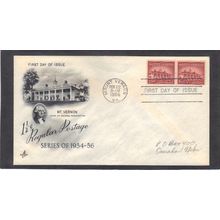FDC Art Craft 1032 1 1/2c Mt. Vernon Pair (Cachet-Penciled/A) CV42097