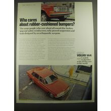 1967 Volvo 144 Car Ad - Who cares about rubber-cushioned bumpers?