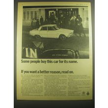 1967 Rover 2000 T.C. Car Ad - Some people buy this car for its name.