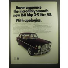 1967 Rover 3.5 Litre Car Advertisement - incredibly smooth