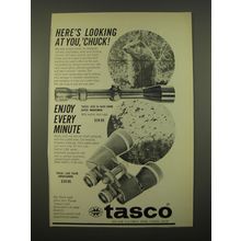 1966 Tasco Ad - #620 Super Marksman Scope and #260 Ambassador Binoculars