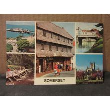 multiview, SOMERSET county .unused postcard Colourmaster #