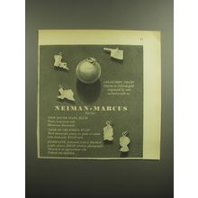1947 Neiman-Marcus Charms Advertisement - States, Globe of World, Silhouette