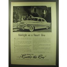 1949 Buick Special Car Ad - Sidelight on a Smart Idea