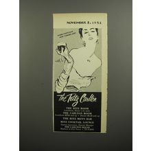 1952 The Ritz Carlton Hotel Advertisement - Where particular New Yorkers Meet