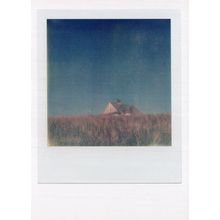 Deserted Ghost Spooky House In Fields Award Analog Photo Postcard