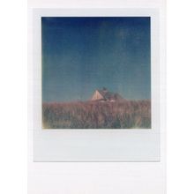 Deserted Ghost Spooky House In Fields Award Analog Photo Postcard