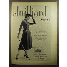 1952 Juilliard Dress by Harvey Berin Advertisement - Juilliard Woolens