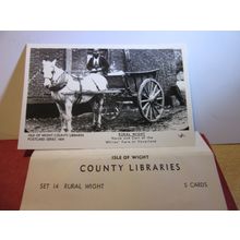 SET OF RURAL WIGHT Isle of Wight. 5 x repro postcards county libraries =