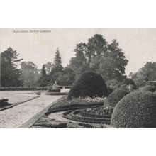 High Leigh Dutch Garden Nr Manchester Lancs Old Postcard