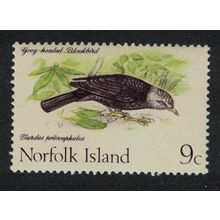 Norfolk Island Thrush Bird 9c 1970 MNH SG#109