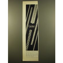 1961 Cartier Jewelry Advertisement - Bracelets of Gleaming Gold