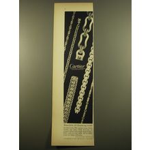 1961 Cartier Jewelry Ad - Bracelets of Gleaming Gold