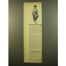 1961 Save the Children Federation Ad - You can help Ai Choi