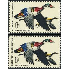 1362, MNH 6¢ Color Shifted Up Freak Error With Normal - Stuart Katz