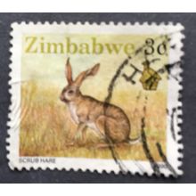 Zimbabwe 1990 Definitives SG 770. 3c Scrub hare