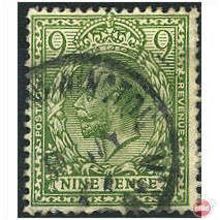 1924 SG427 9d Olive-Green Wmk Block Cypher Fine Used