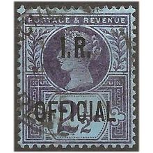 1892 O14 2 1/2d Purple/Blue Inland Revenue Official Fine Used . .. .