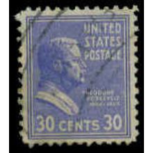 Used 830 30c Theodore Roosevelt Fine M08139