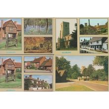Aldbury Herts Church Chantry 4x Village Postcard s