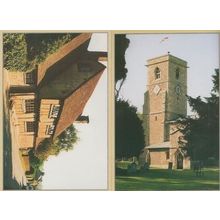 Aldbury Herts Period Cottage Church 2x Village Postcard s