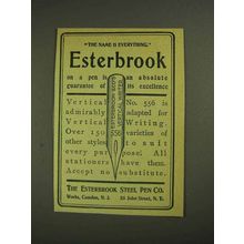 1903 Esterbrook Vertical Writer No. 556 Pen Ad