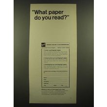 1966 GAF Oscillograph paper Ad - What Paper do You Read?