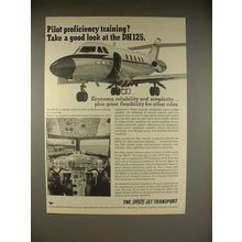 1966 Hawker Siddeley DH125 Jet Aircraft Ad!