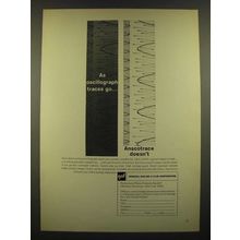 1966 GAF Anscotrace Oscillograph Paper Ad - Oscillograph Traces
