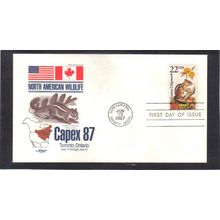 FDC Artmaster 2297 22c Chipmonk (Cachet-U/A) CV40071