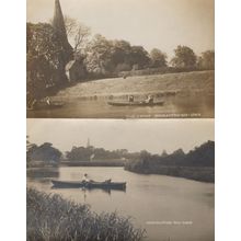 Normanton On Soar River Ferry Rowing Boat 2x 1913 Postcard s