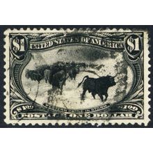 292, Used $1 XF GEM - Beautifully Centered Cattle In Storm - Stuart Katz